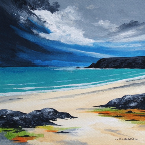 Passing storm - Port of Ness
9" x 9"
Acrylic
Mounted and framed to 12" x 12"
£425