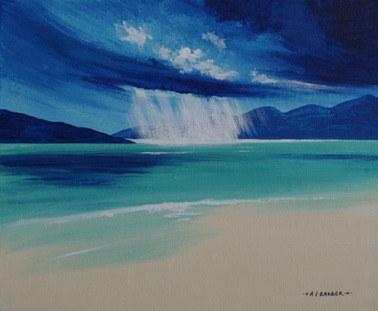 Harris rain
12" x 10" Acrylic on canvas board
£200